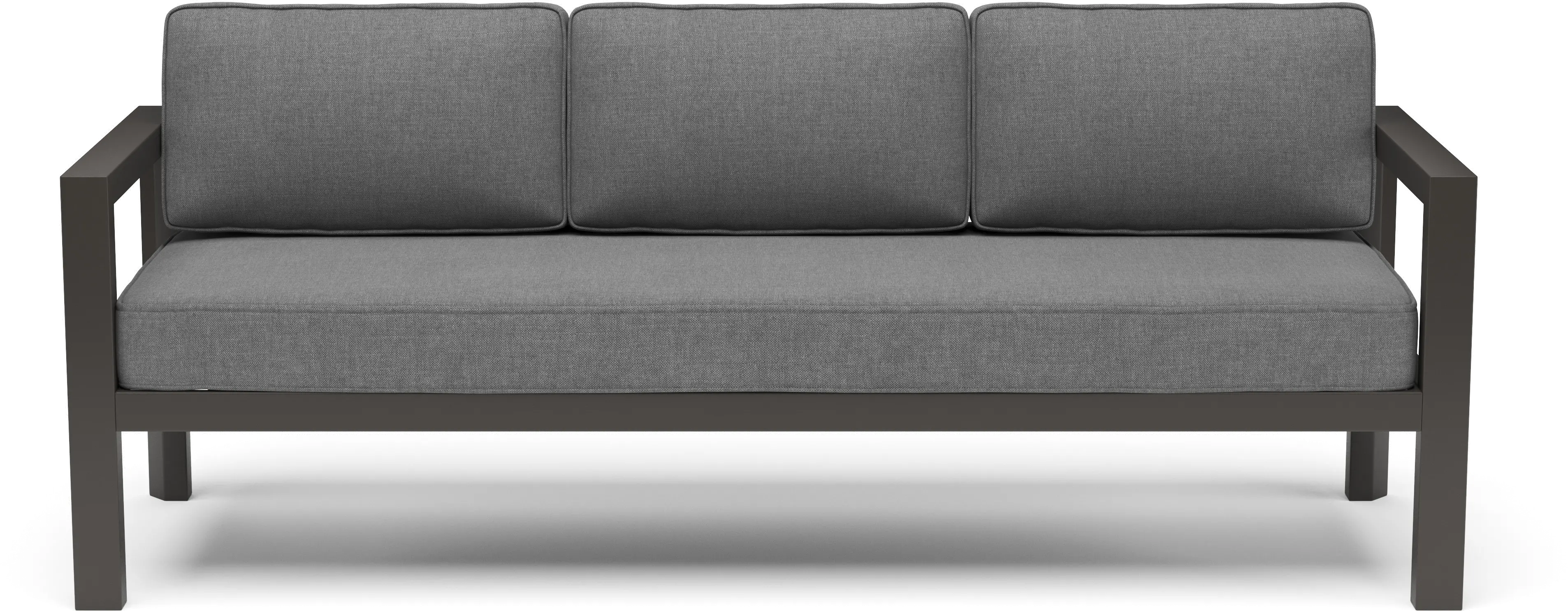 Grayton Gray Outdoor Aluminum Sofa