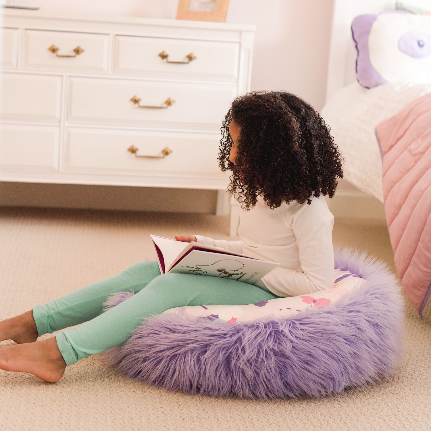 Soft Landing Everyday Escapes Premium Character Pillow Posh Pouf