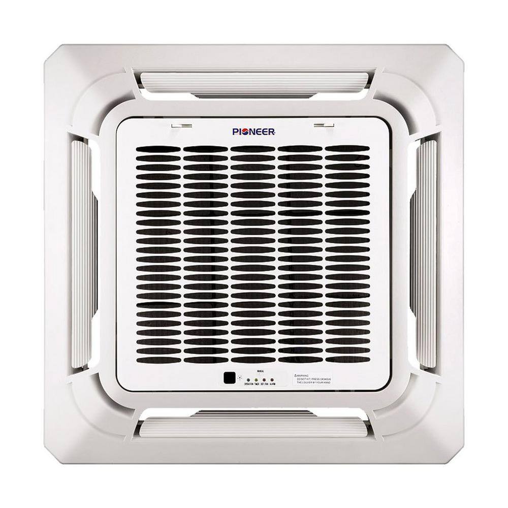 Pioneer 48000 BTU 4 Ton Compact Cassette 16.8 SEER 8-Way Cassette Air Conditioner with Heat Pump 230-Volt CYB048GMFILCBD-16