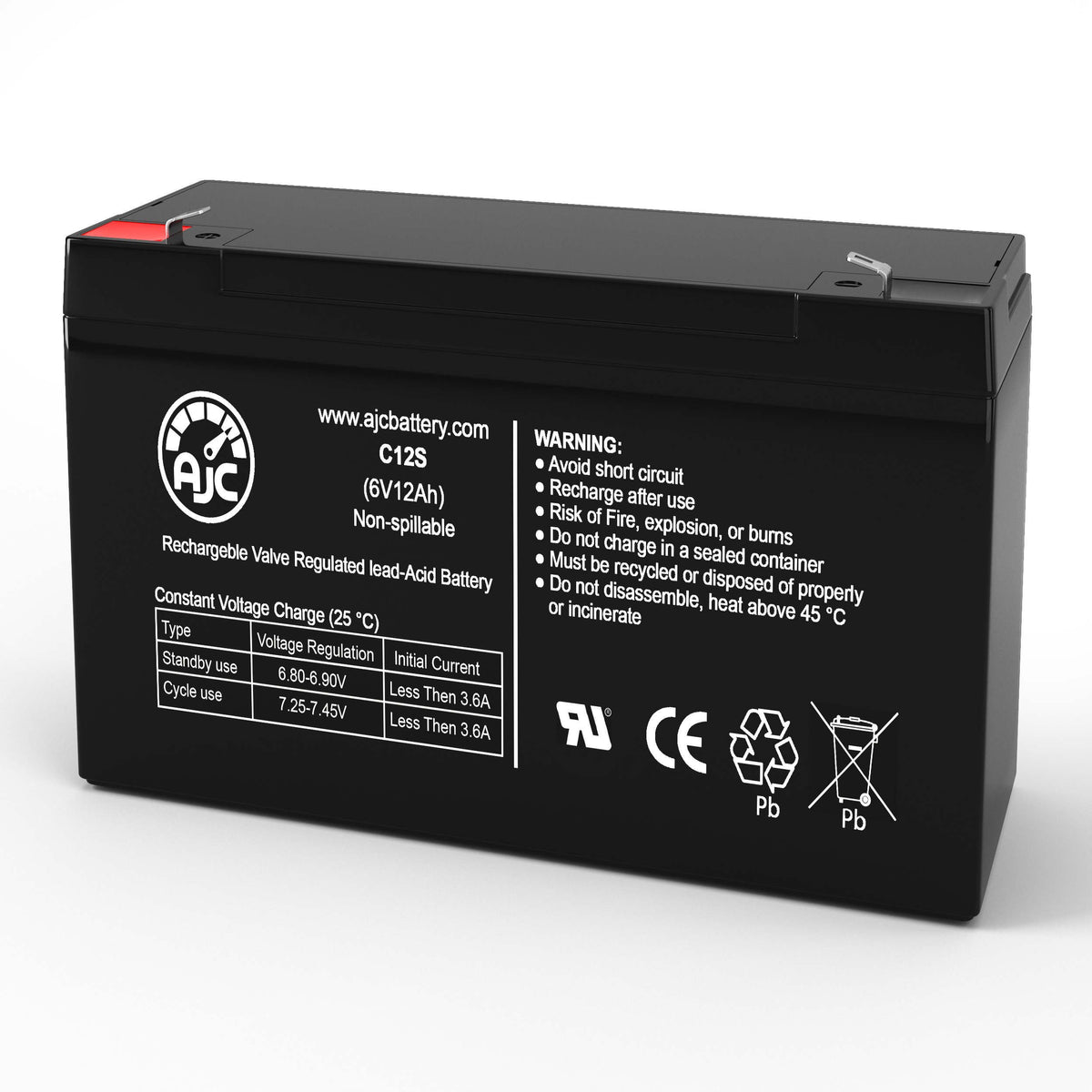 Best Power Patriot SPI600 6V 12Ah UPS Replacement Battery BatteryClerkcom UPS