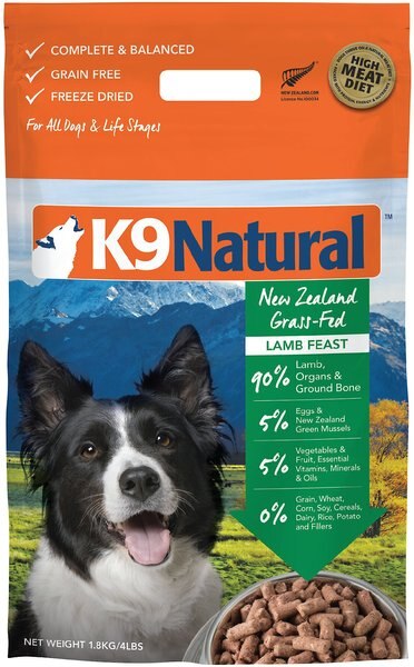 K9 Natural Lamb Feast Raw Grain-Free Freeze-Dried Dog Food