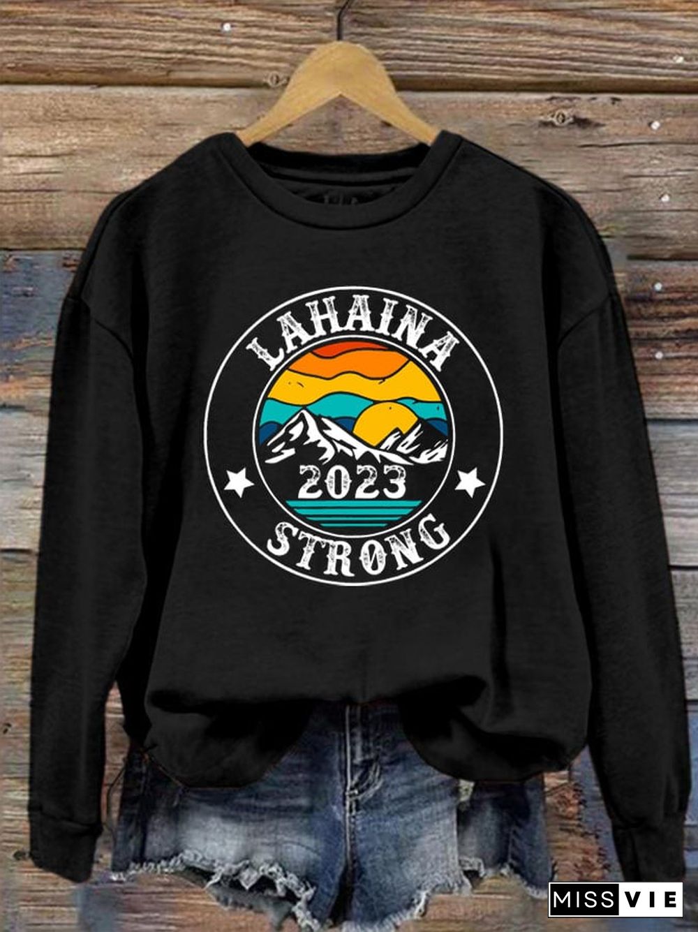 Women's Lahaina Strong Print Sweatshirt