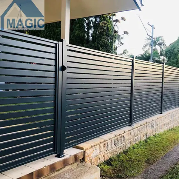 aluminum fence gate removable garden fence used aluminum material factory directly supply customize size for sale