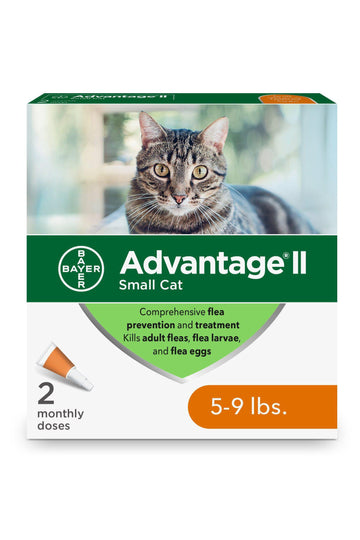 Advantage II Flea And Tick Prevention For Cats Under 9 lbs