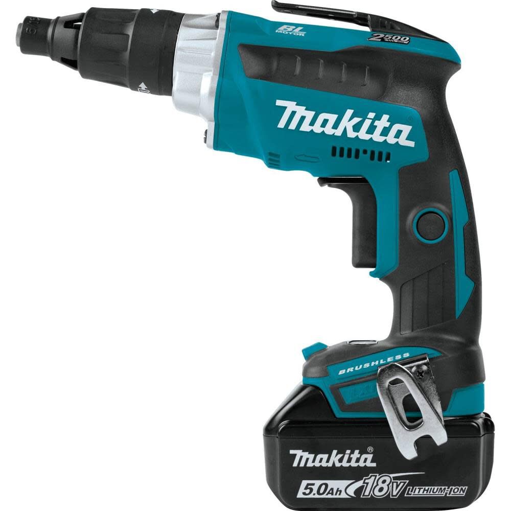 Makita 18V LXT Lithium-Ion Brushless Cordless 2500 RPM Screwdriver Kit (5.0Ah) XSF05T from Makita