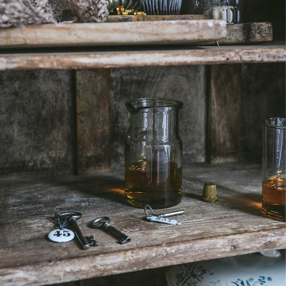 Petite Recycled Glass Carafe