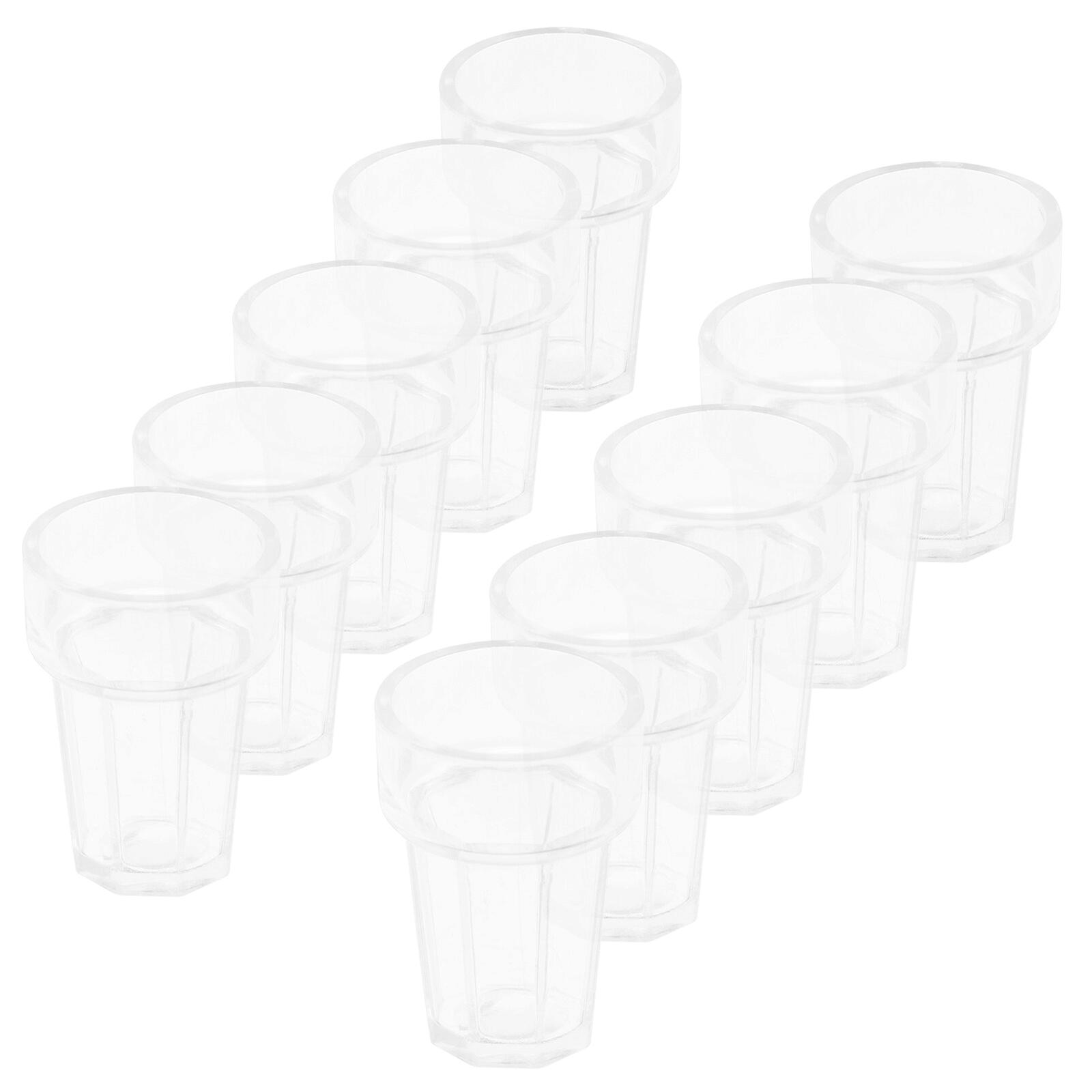 20pcs Mini Cups Miniature Water Glasses Miniature Water Cups Doll House Supplies