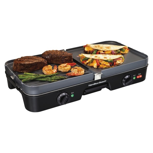 Hamilton Beach Black 3 In 1 Grill griddle 38546