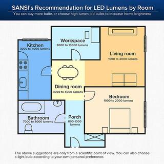 SANSI 650-Watt Equivalent A21 6500 Lumens Energy Saving E26 LED Light Bulb 5000K Daylight (1-Pack) 01-02-001-035051