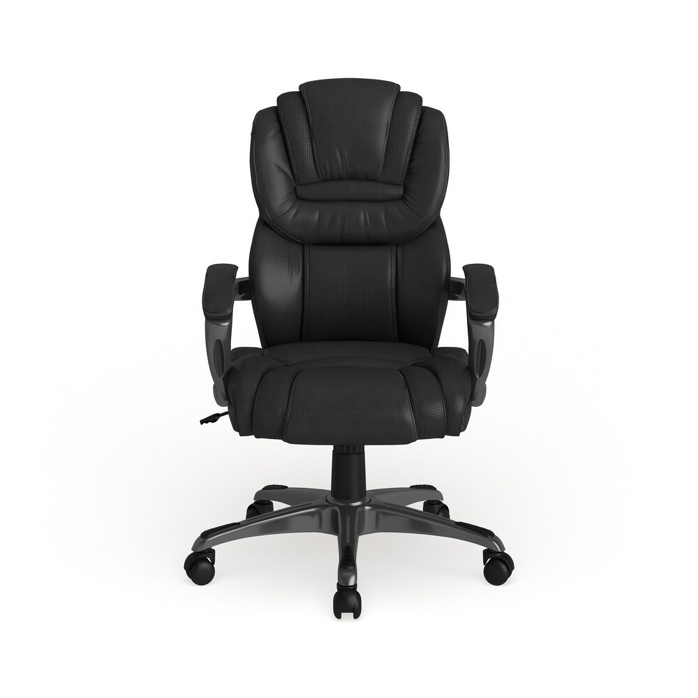 High Back Executive Swivel Ergonomic Office Chair with Accent Layered Seat