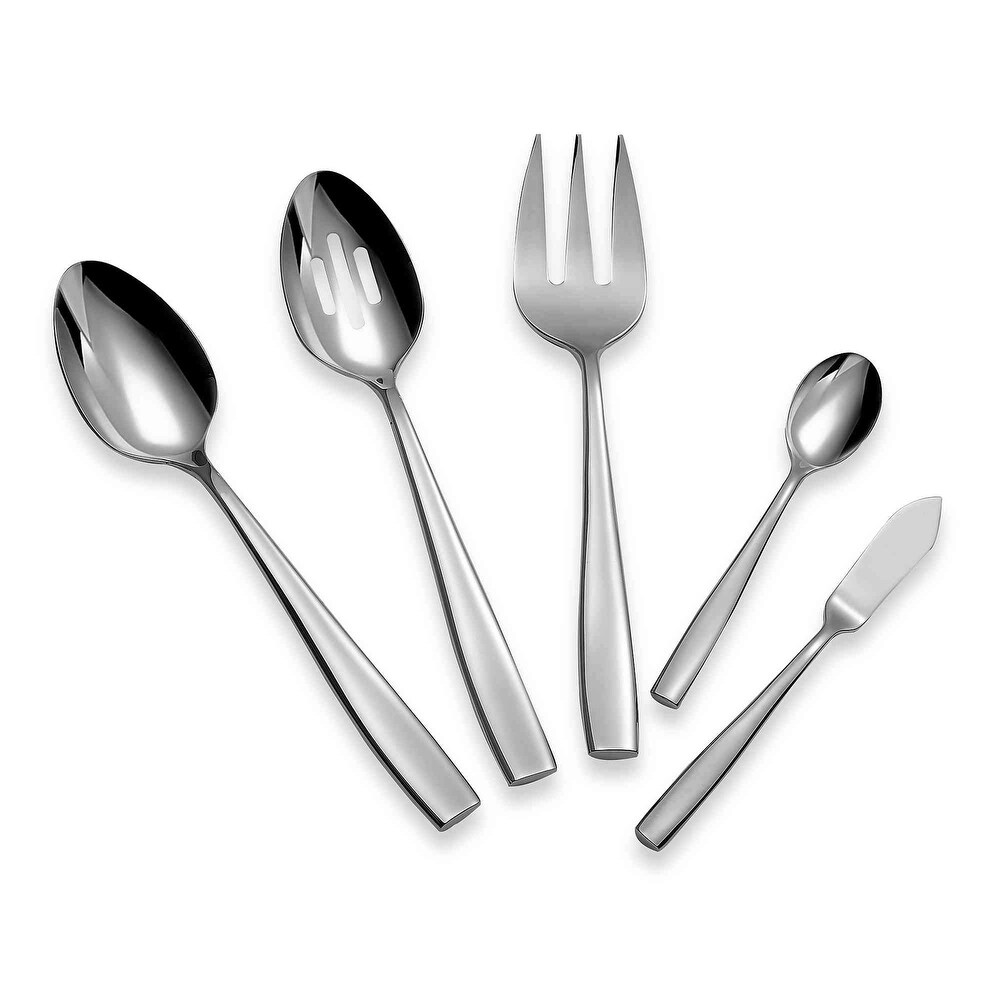 UPware 5 Piece 18/8 Stainless Steel Placid Hostess Serving Set