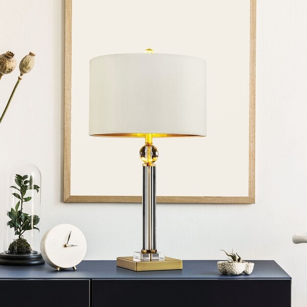 Furniture of America Sork Contemporary Gold Metal 29.5 Table Lamp