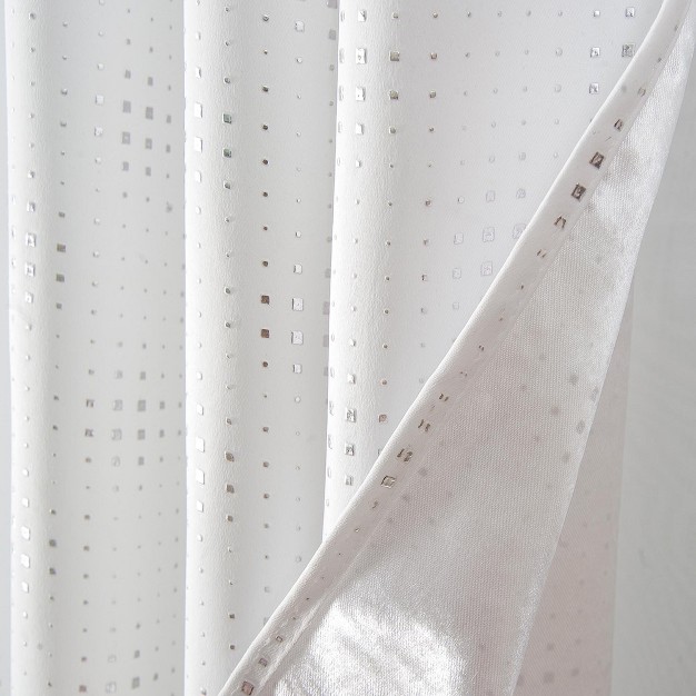 Gatsby Rubber Blackout Grommet Curtain Panel White By Rt Designers Collection