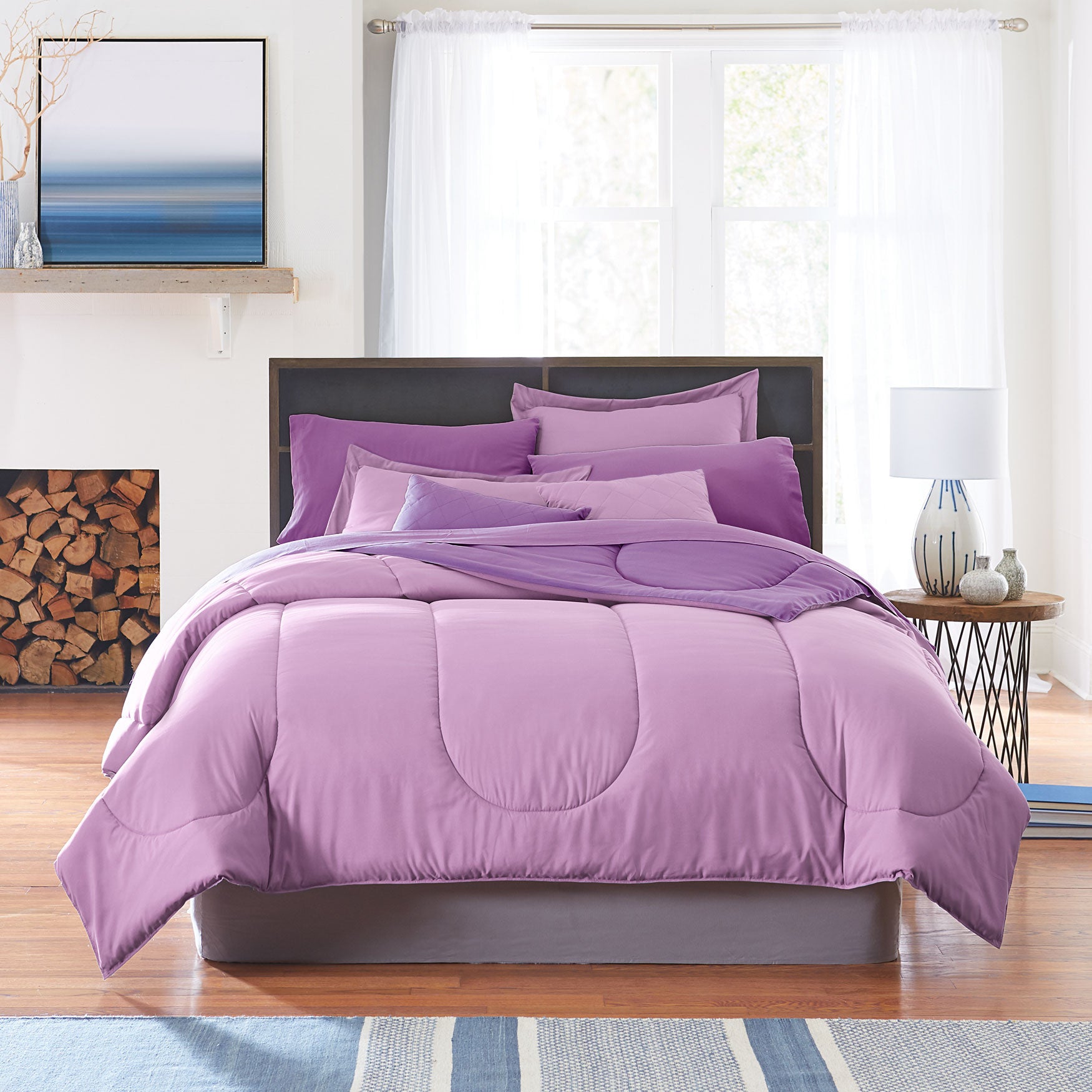 Brylanehome  Comforter - Queen， Plum Dusty Lavender Comforter