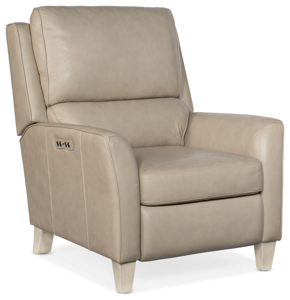 Dunes Power Recliner With Power Headrest   Transitional   Recliner Chairs   by Hooker Furniture  Houzz