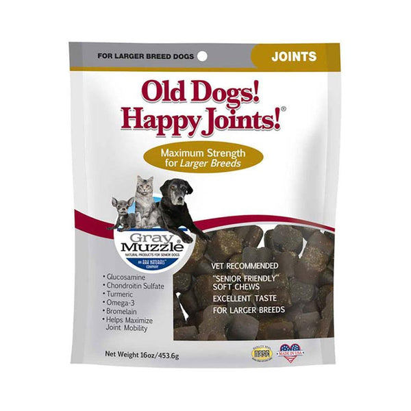 Ark Naturals Gray Muzzle Old Dogs! Happy Joints! Maximum Strength for