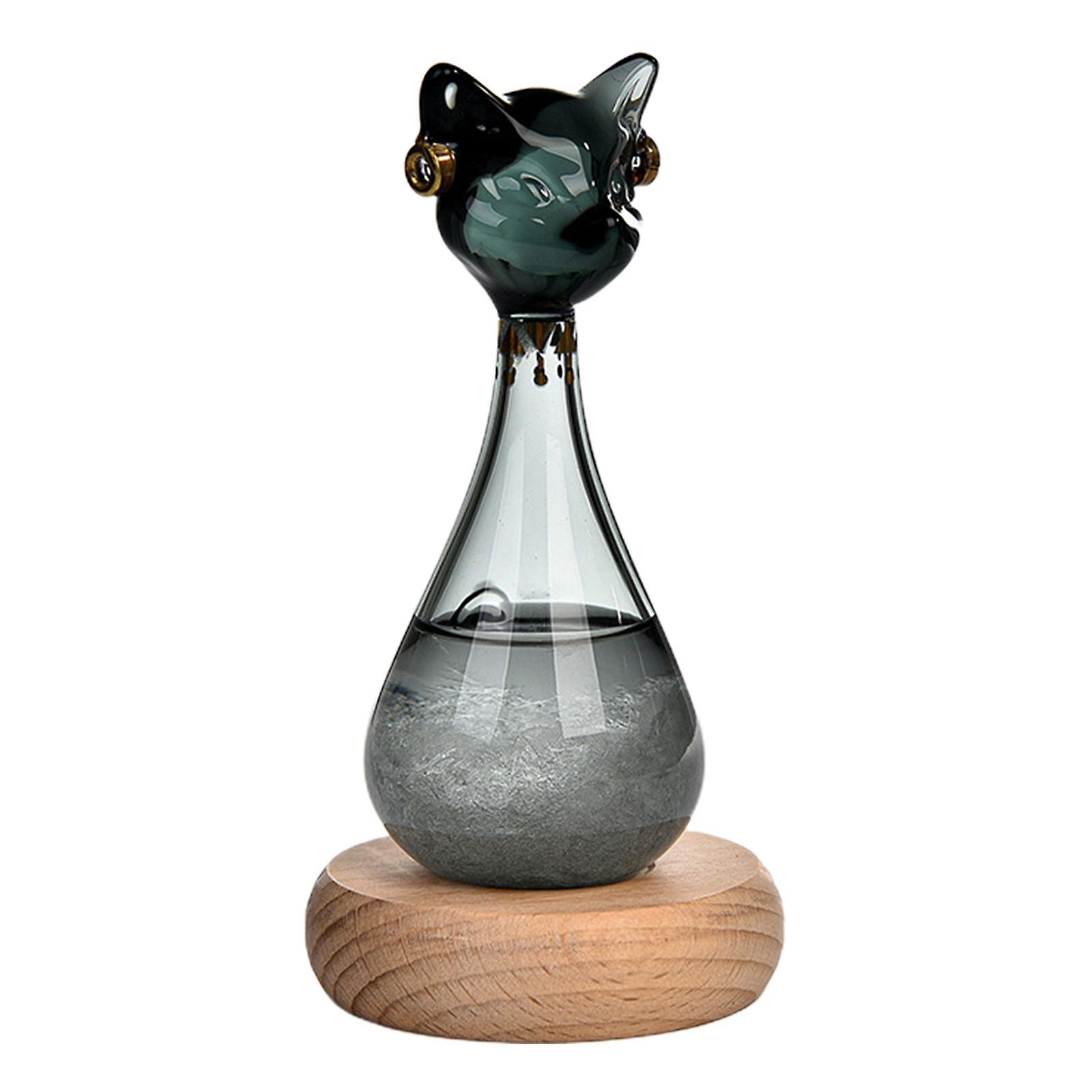 Weather Forecast Bottle Egyptian Cat Storm Bottle Decoration (high end Gift Box In Black)