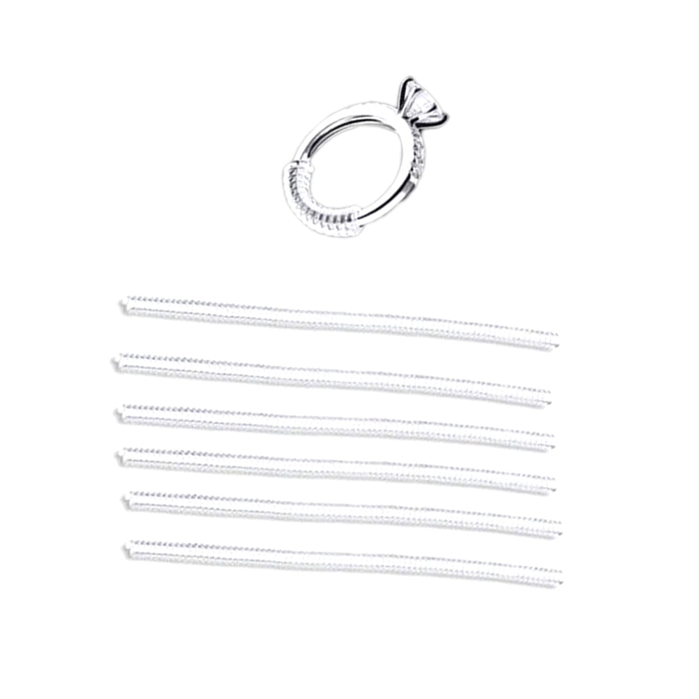 6pcs Invisible Ring Size Adjuster TPU Ring Guard Clear Ring Size Reducer for Loose Rings(Thin)