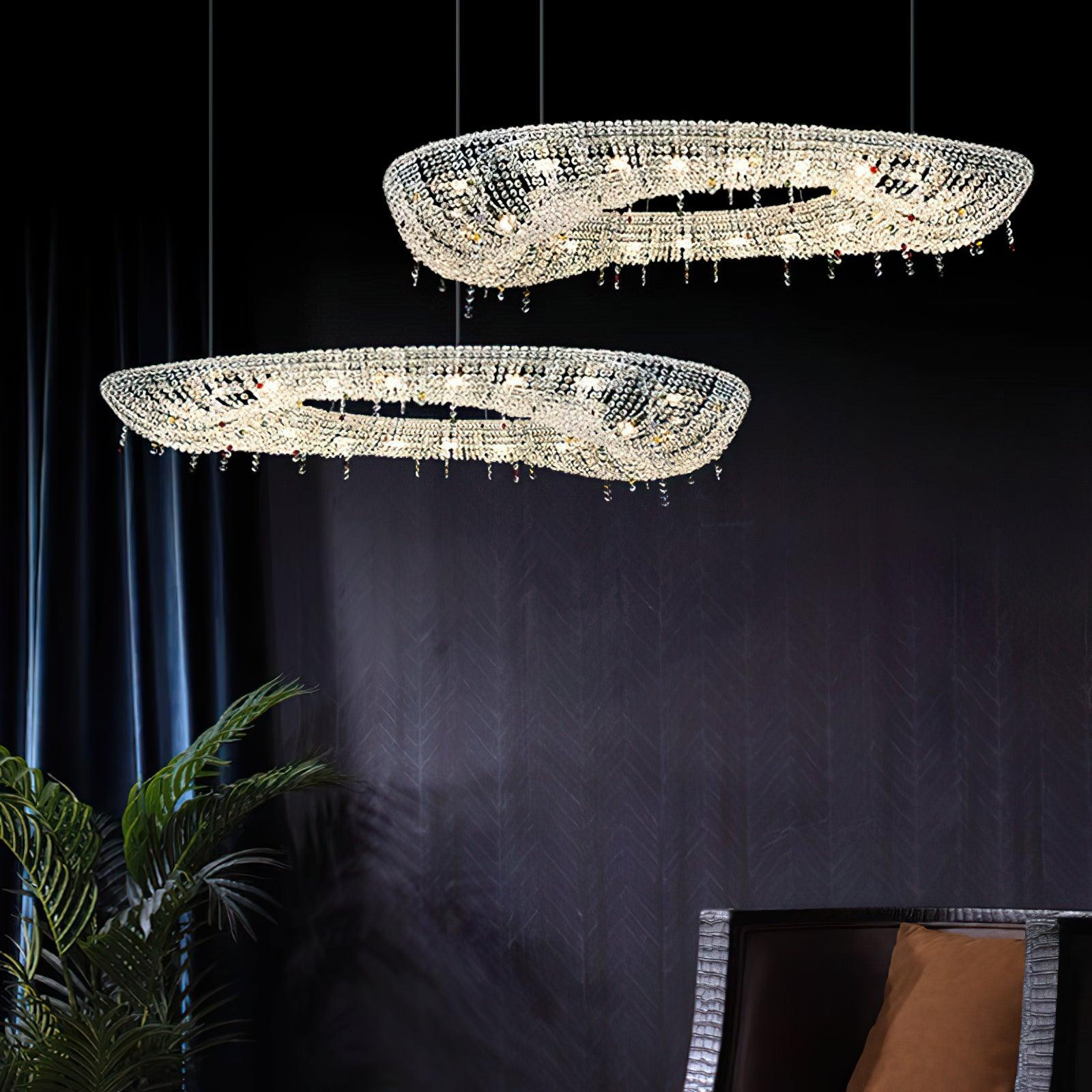 Modern Round Crystal Chandelier