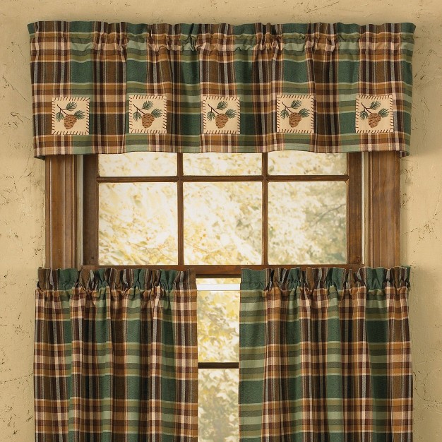 Pinecone Patch Lined Valance