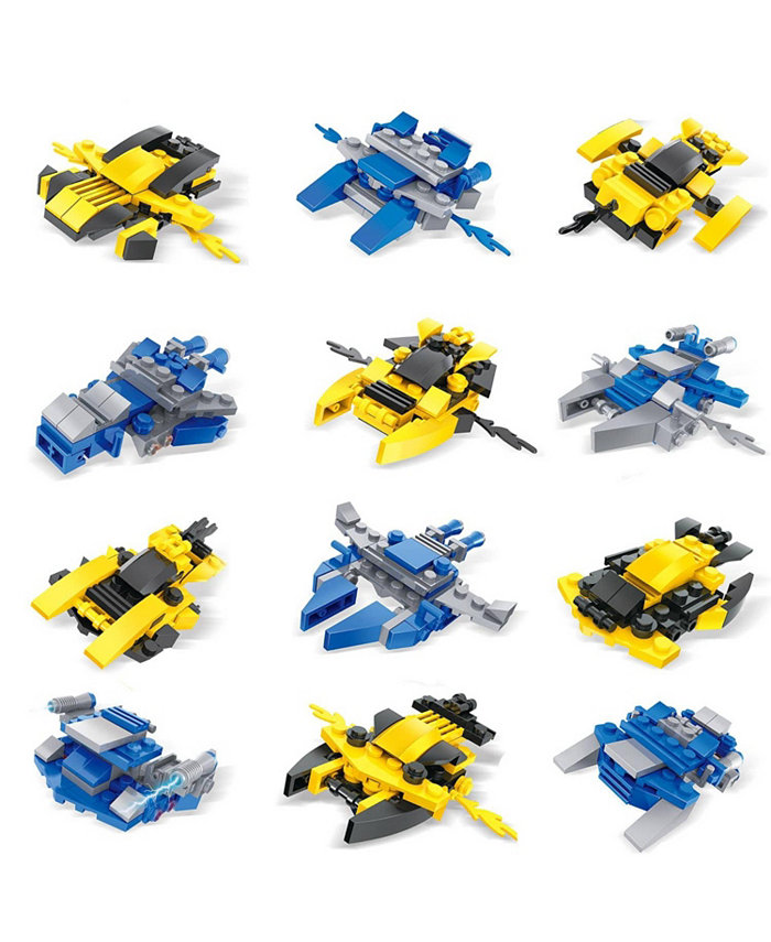 Fun Little Toys Spaceship Mini Building Blocks Set of 12 Pieces