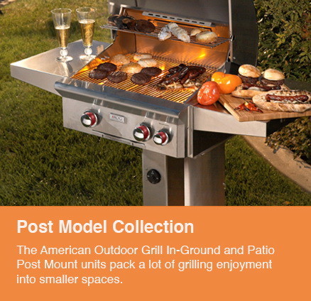 American Outdoor Grills 24 In Ground Post Mount  ...