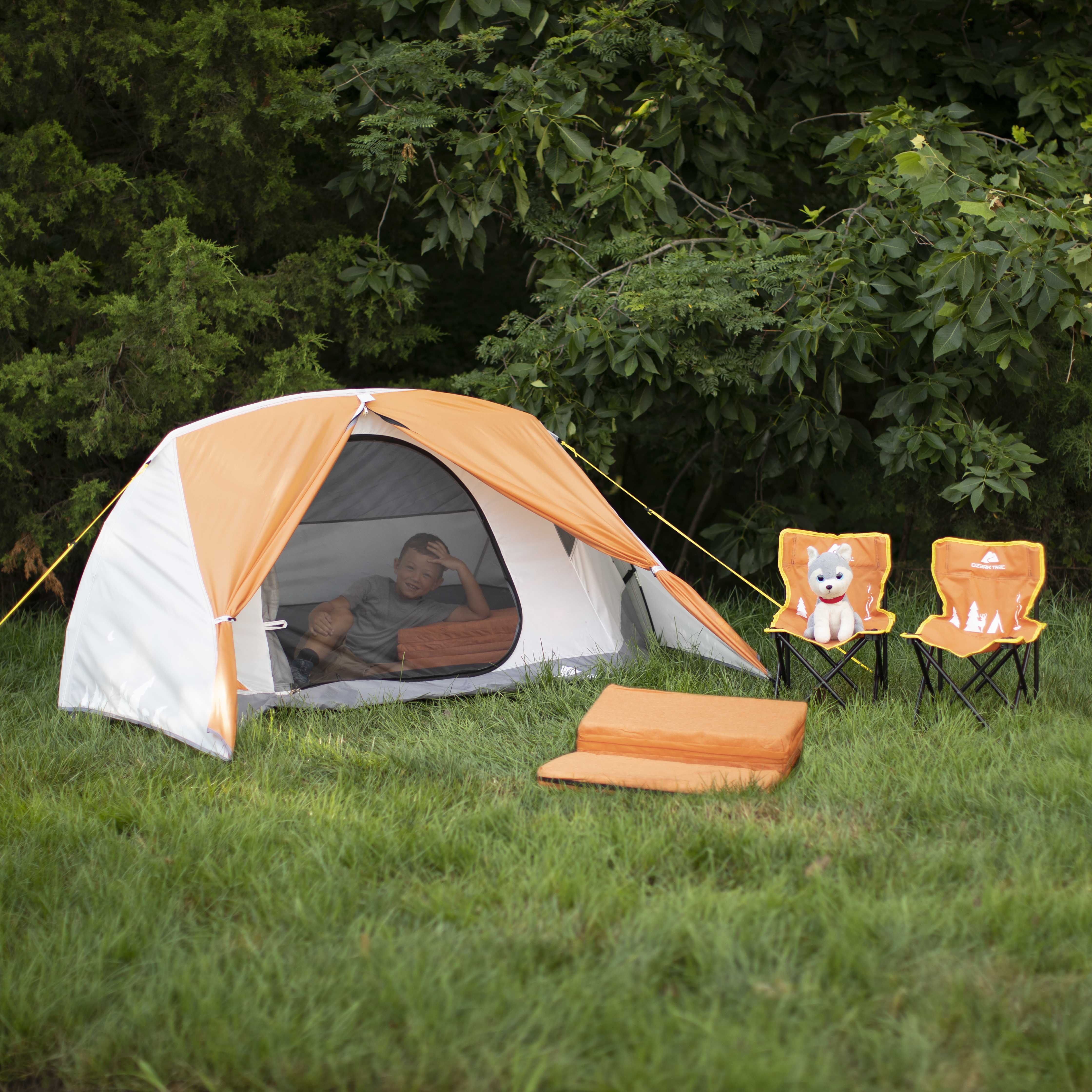 Ozark Trail Kid's Tent Combo - Tent， Sleeping Pads and Chairs Included