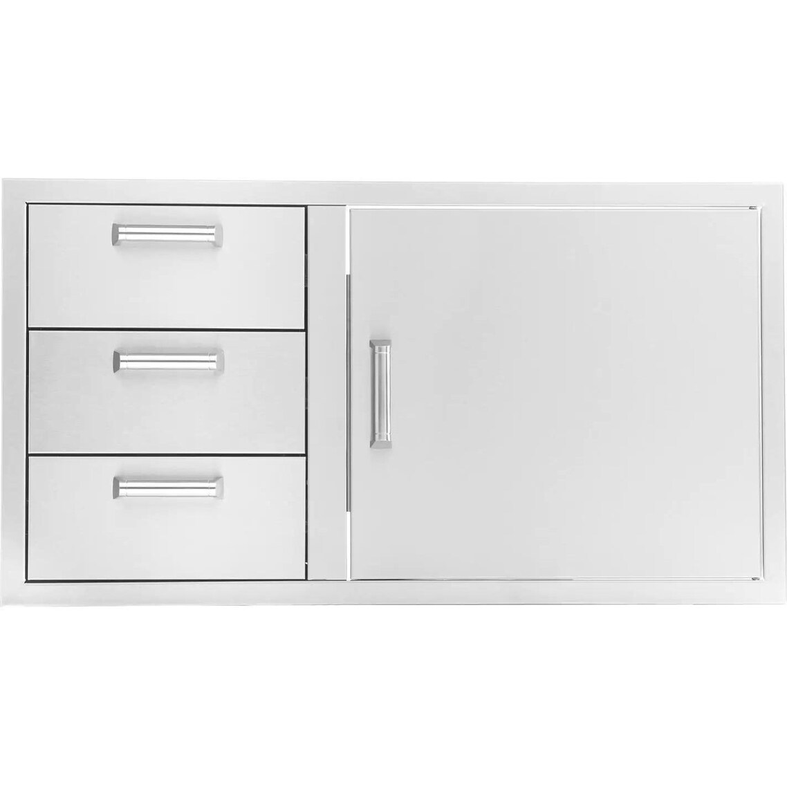 Signature 39-Inch Stainless Steel Reversible Access Door and Triple Drawer Combo