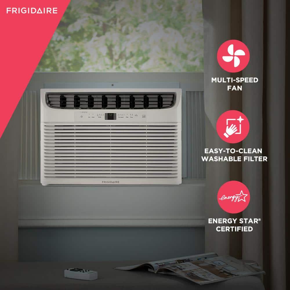 Frigidaire 15000 BTU 115Volt WindowMounted Median Air Conditioner with Temperature Sensing Remote Control