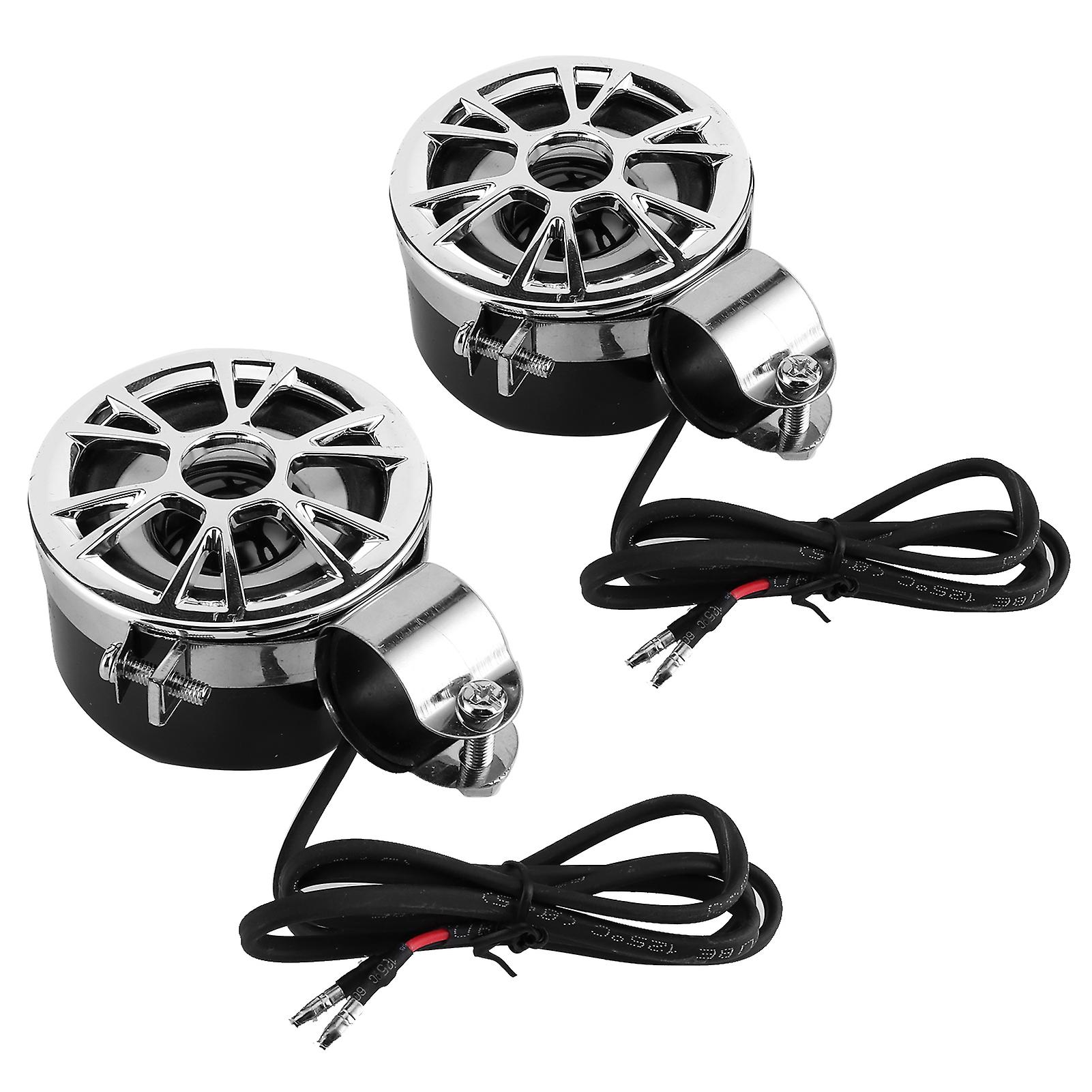 2pcs Universal Motorcycle Motorbike Hifi Stereophonic Loudspeaker Speaker Equipment