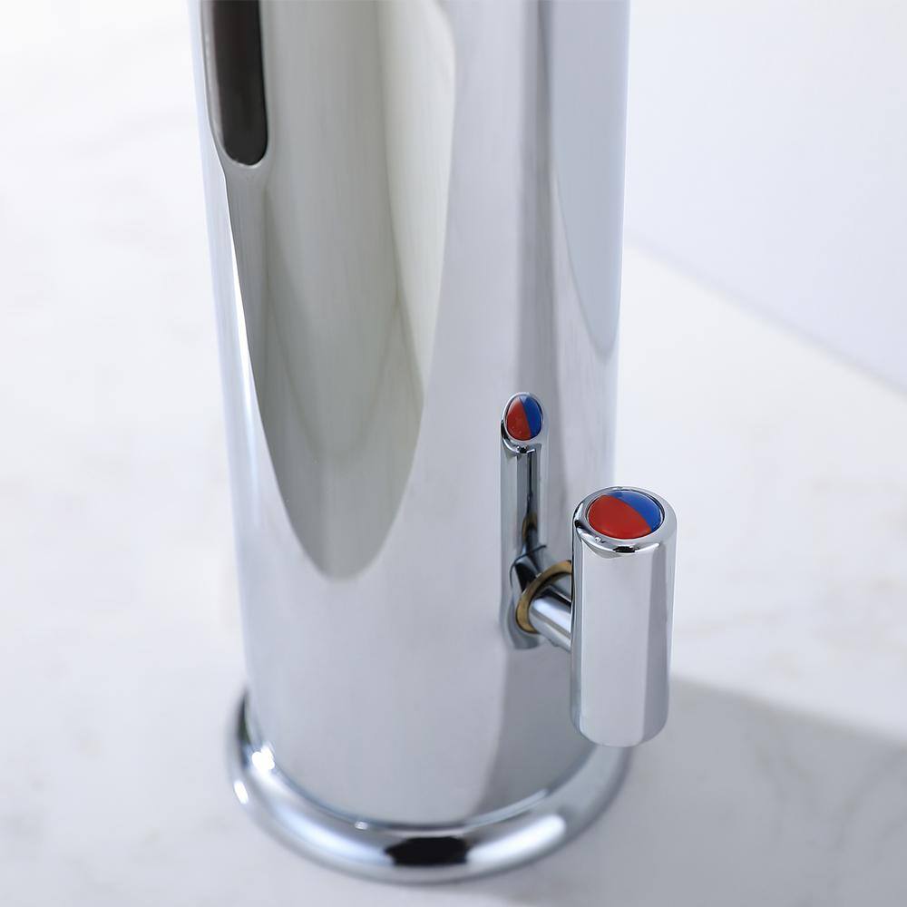 GIVING TREE Mid-Arc Automatic Touchless Single Hole Bathroom Faucet in Chrome HDFFBTSHM-222CH