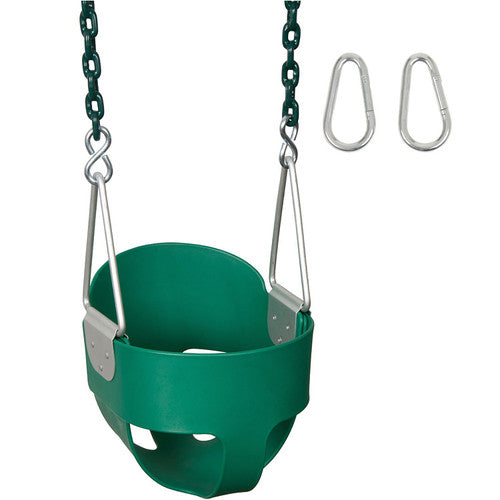 Swing Set Stuff Inc. Highback Full Bucket with 5.5 Ft. Coated Chains (Pink)