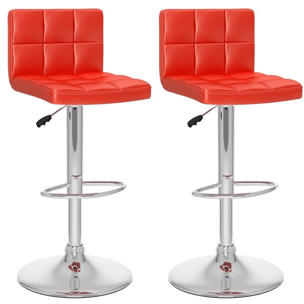 Strick and Bolton Campana Adjustable Leatherette Bar Stool (Set of 2)