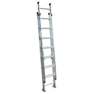 Werner 16 ft. Aluminum D-Rung Extension Ladder with 300 lbs. Load Capacity Type IA Duty Rating D1516-2