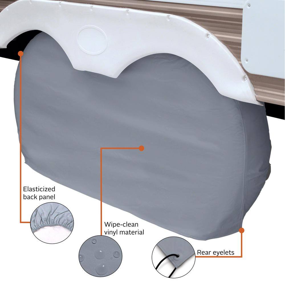 Classic Accessories Up to 27 in. Dual Axle Wheel Cover 80-107-021001-00