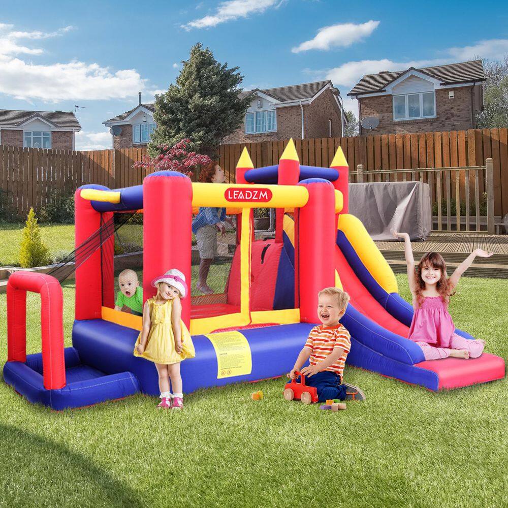 Karl home Inflatable Bounce House with 450-Watt Blower and a Slide 862643223792