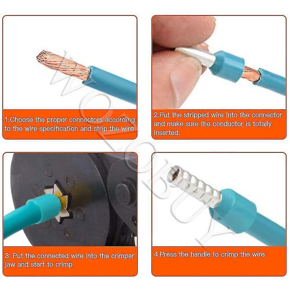 Naiwang Wozobuy Ferrule Crim Tool Kit， Hsc8 6-6/6-4 Pliers，for Tube Terl Wire End Terl，with 800/1900/2000 Pc