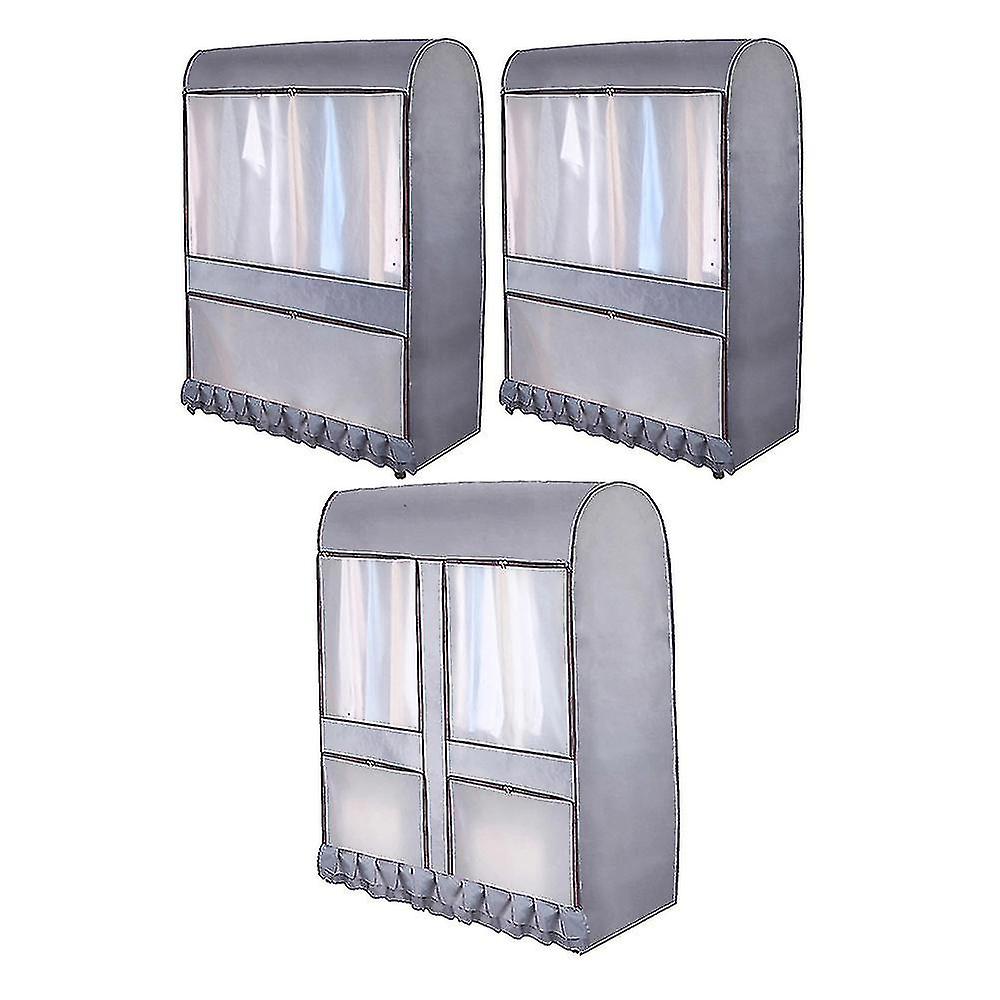 Clear Wardrobe Dust Cover Clothes Cover Clothing Rack Dust Cover Waterproof Hanging Garment Suit Dustproof Organizer