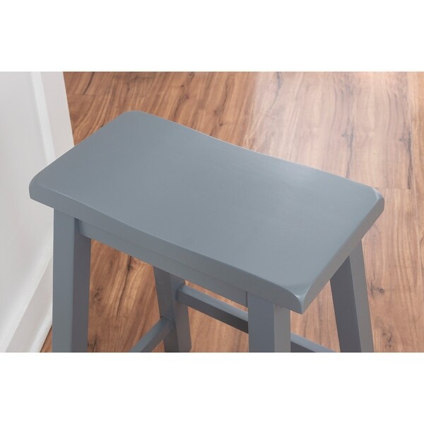 Ashen Grey 24-inch Counter Stool - N/A