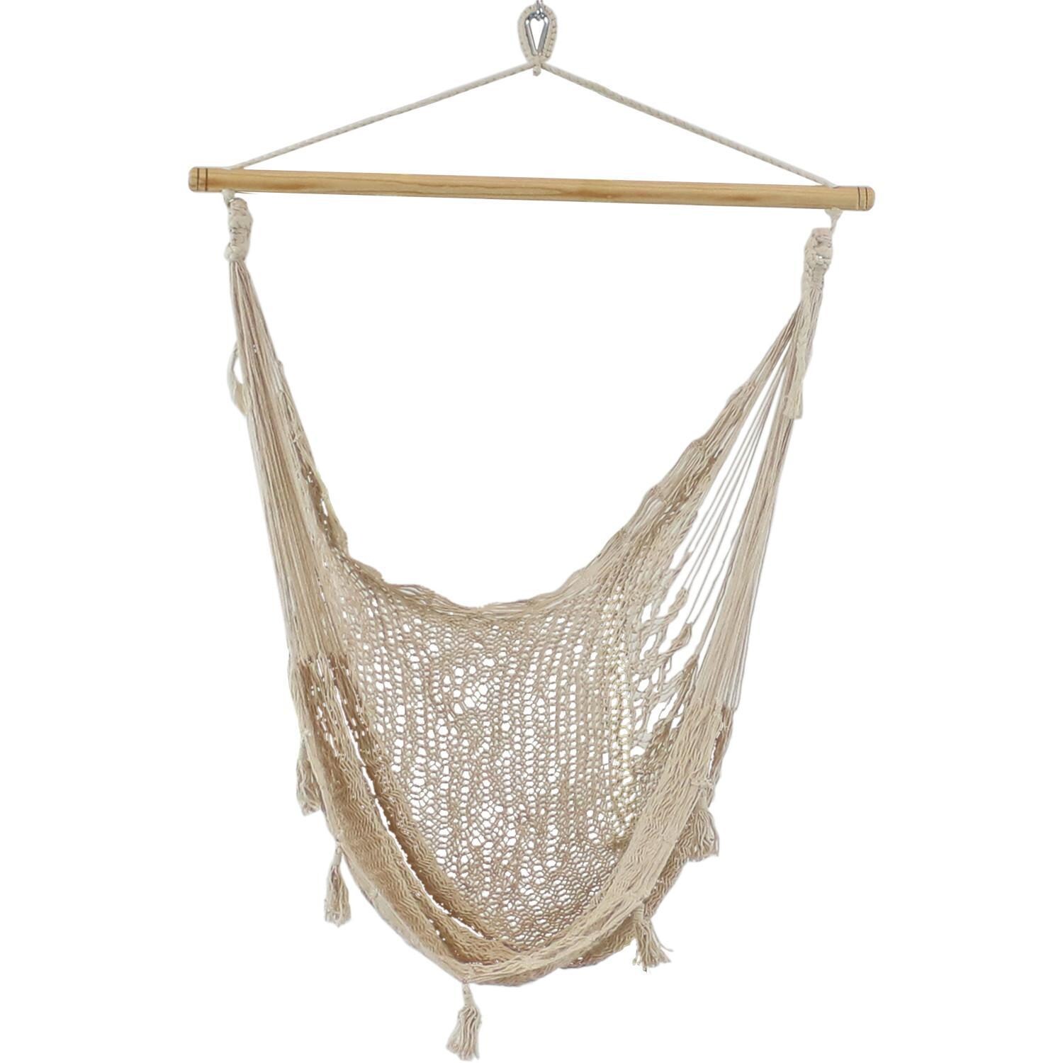 Ultimate Patio Extra Large Hanging Mayan Rope Hammock Chair