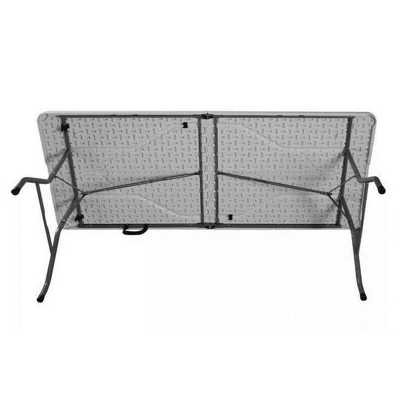 6 Foot Folding Table In White Speckle