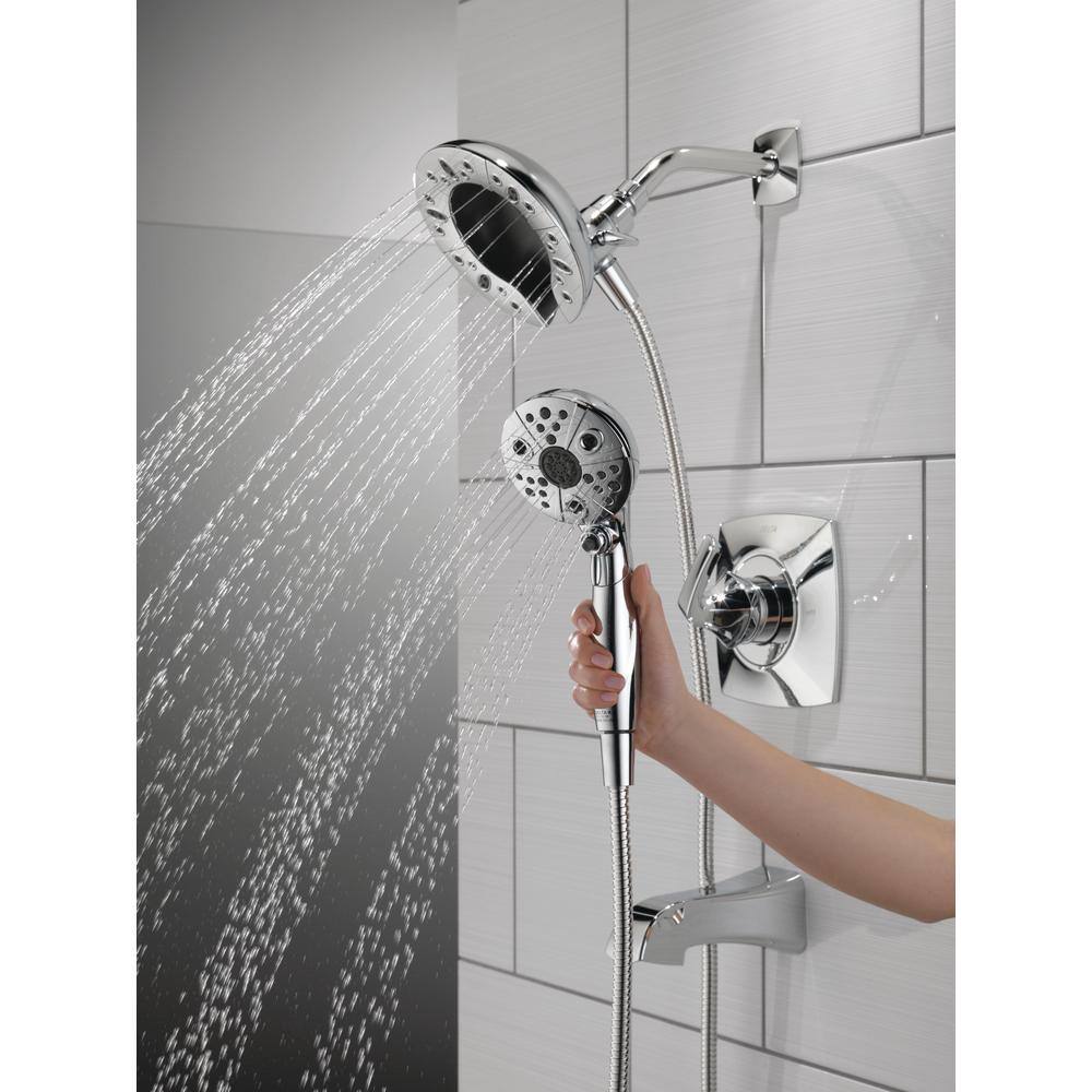 Delta Vesna In2ition 2-in-1 Single-Handle 5-Spray Tub and Shower Faucet in Chrome (Valve Included) 144789-I