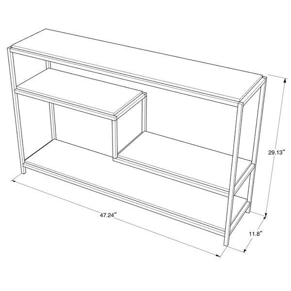 Carbon Loft Framboise 4-tier Console