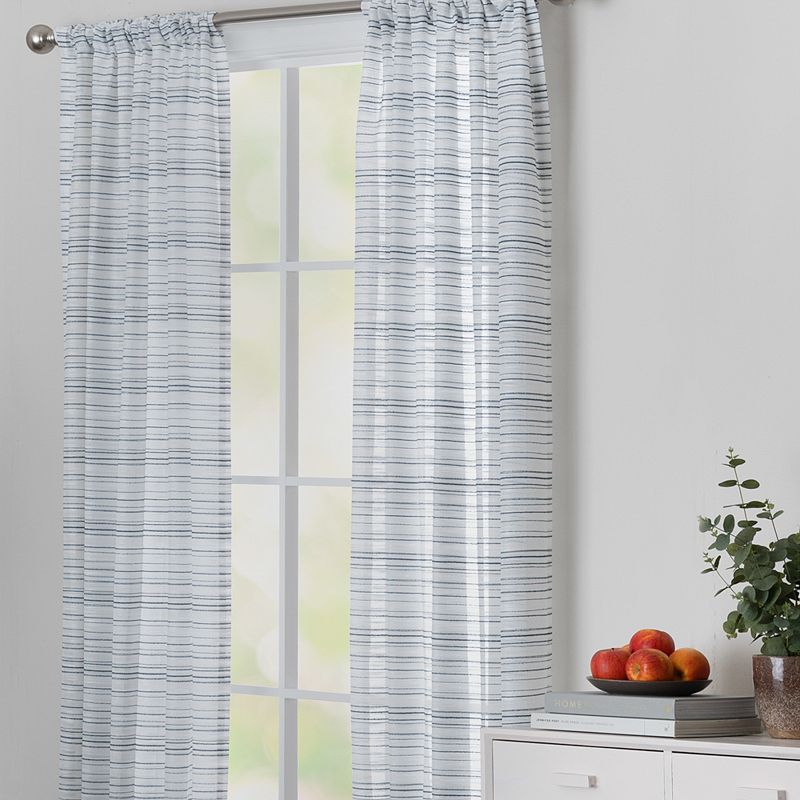 NATCO Shiloh Semi Sheer Window Curtain Panel