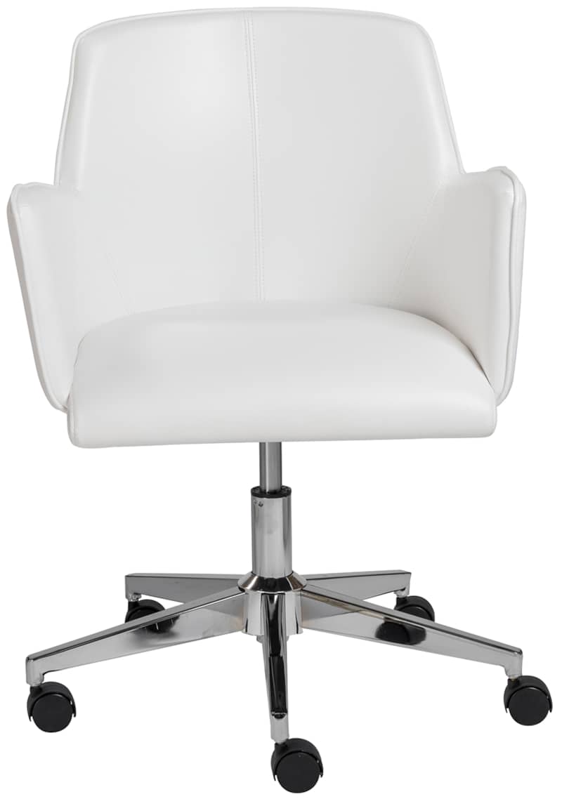 Euro Style Sunny White Pro Office Chair