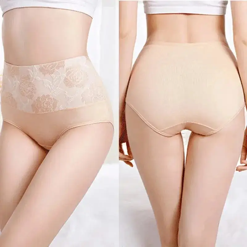 ✨LAST DAY BUY 5 GET 5 FREE✨Cotton High Waist Abdominal Slimming Hygroscopic Antibacterial Underwear