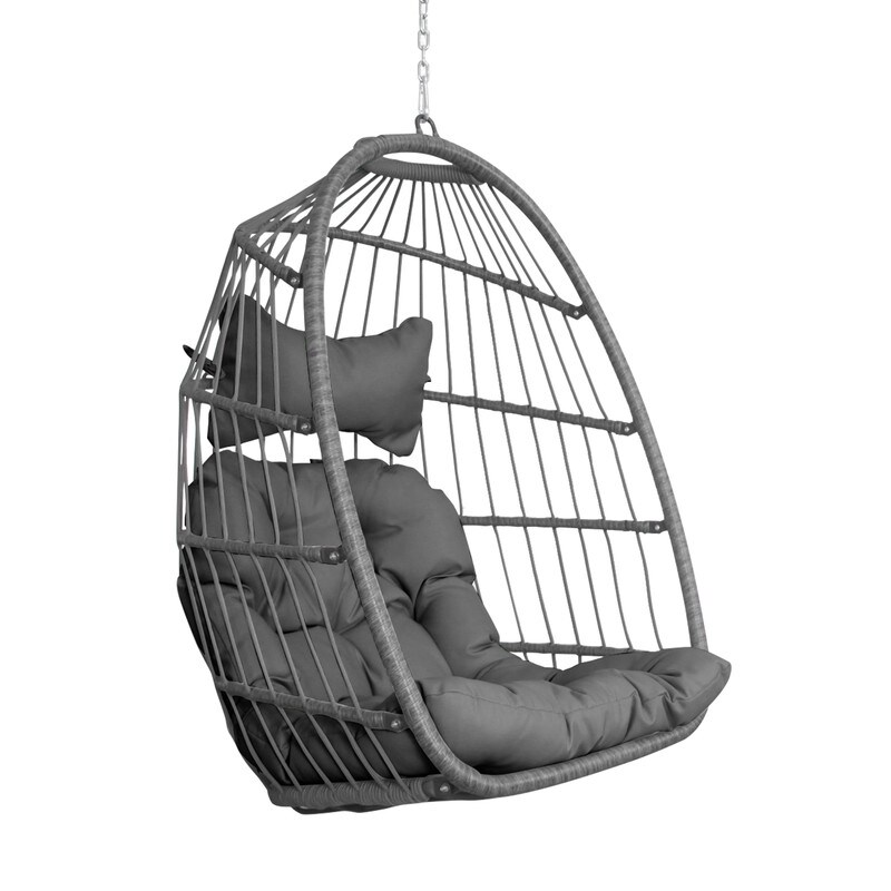 Outdoor Wicker Swing Egg Chair Without Stand