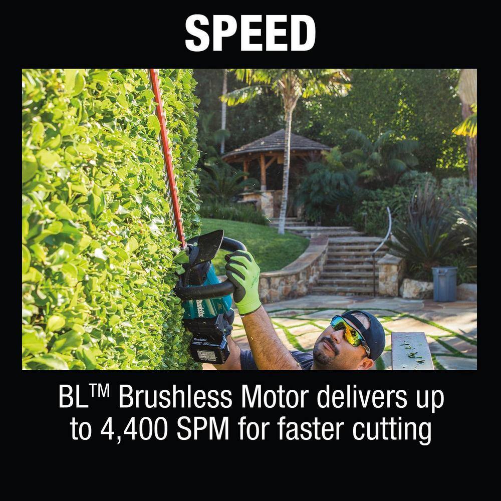 Makita 18V LXT Lithium-Ion Brushless Cordless 24 in. Hedge Trimmer Kit (5.0Ah) XHU07T