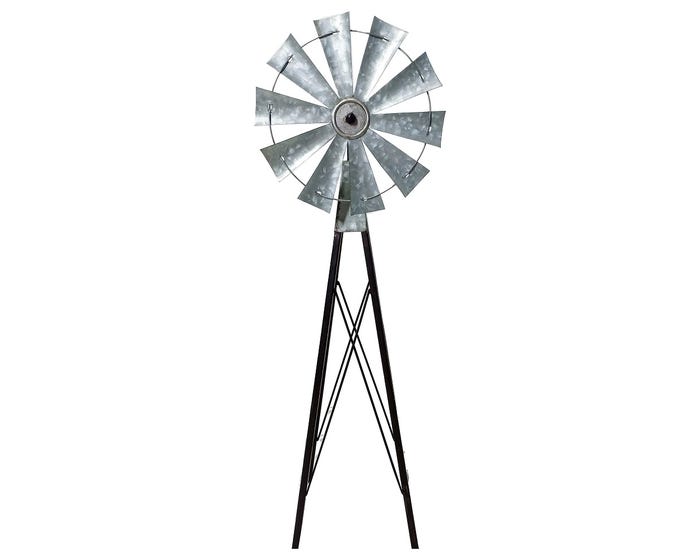 Alpine Bronze And Silver Mini Windmill - JUM368