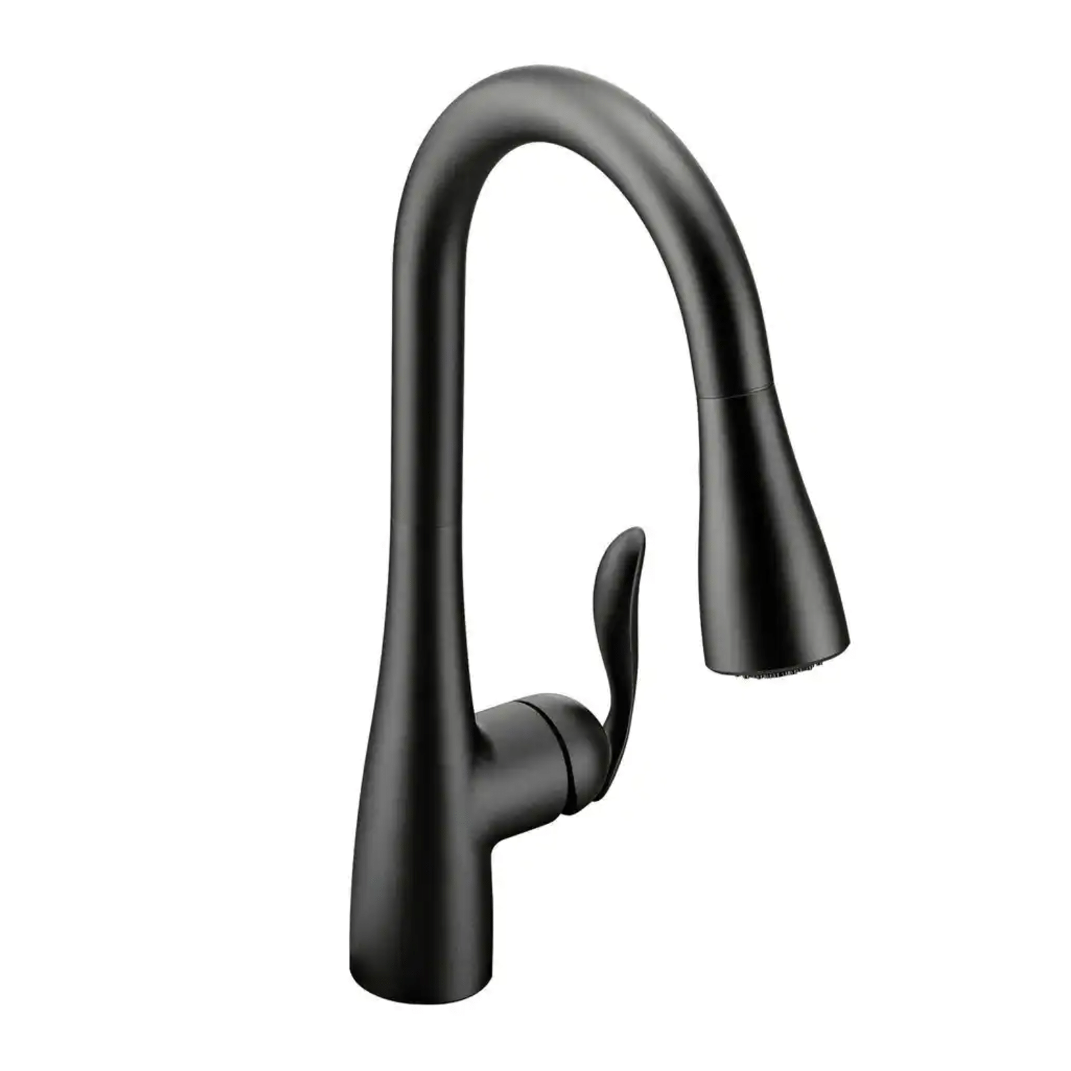 Moen Arbor Single-Handle Pull-Down Sprayer Kitchen Faucet with Power Boost in Matte Black